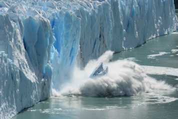 Enlarged view: Iceberg breaking